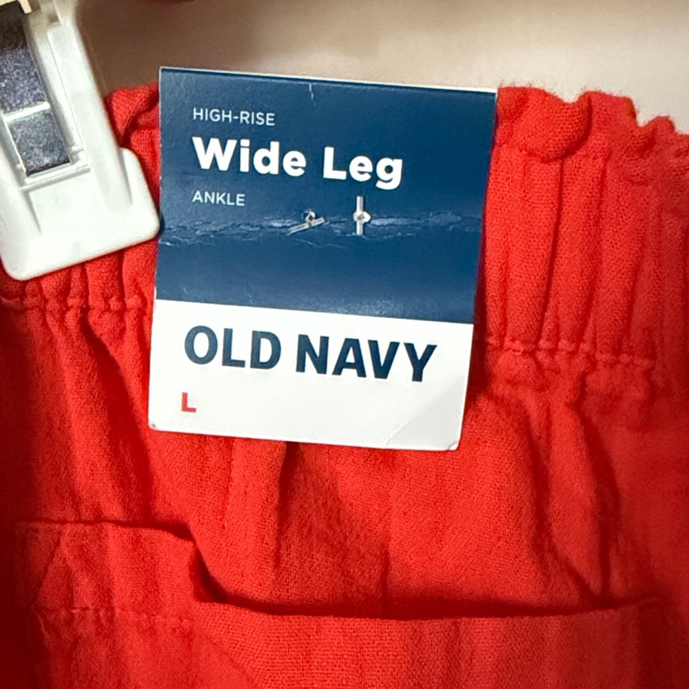 Old Navy Women's Orange Wide-Leg Pants - Picture 3 of 3
